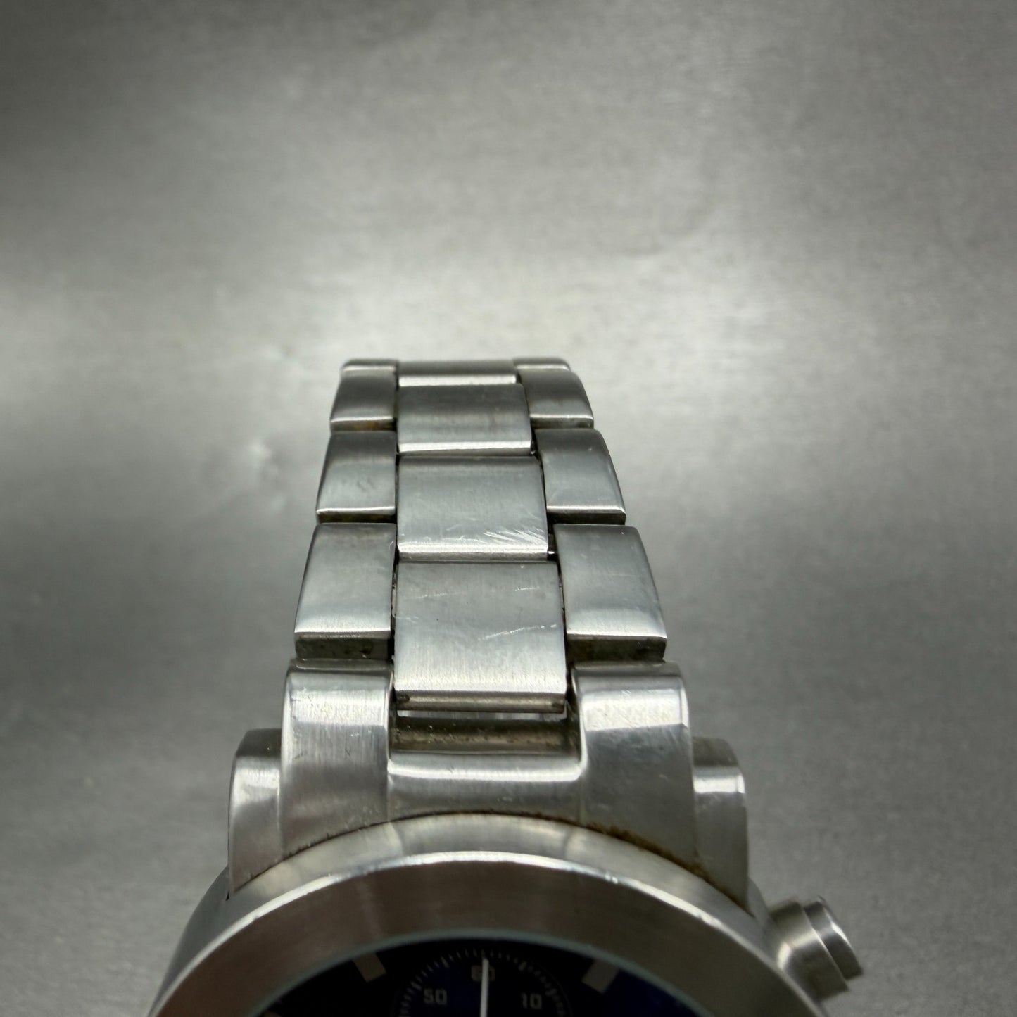 Citizen Chronograph Watch Men 37mm Blue Dial Silver Tone Round 0510-F75438 PARTS5