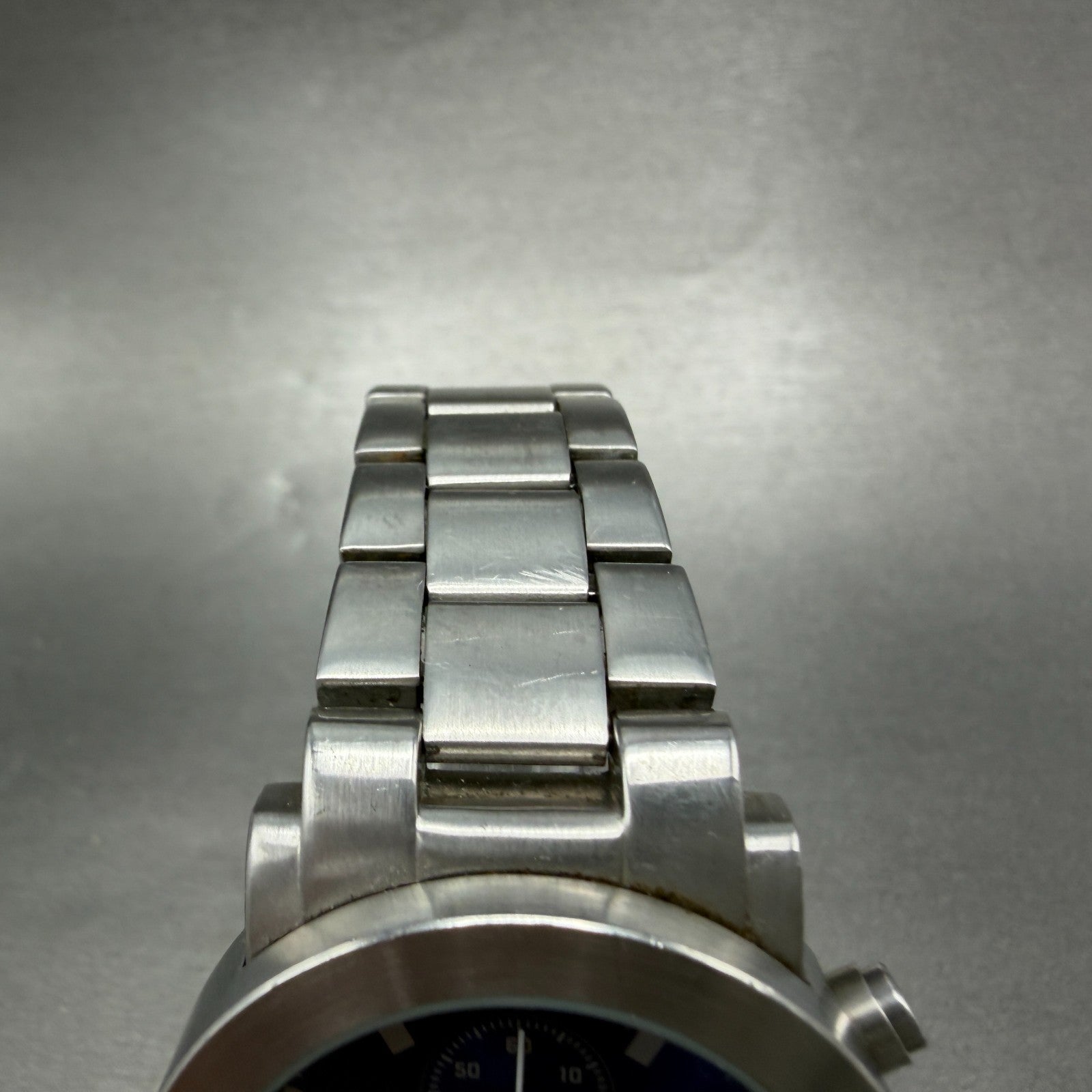 Citizen Chronograph Watch Men 37mm Blue Dial Silver Tone Round 0510-F75438 PARTS5