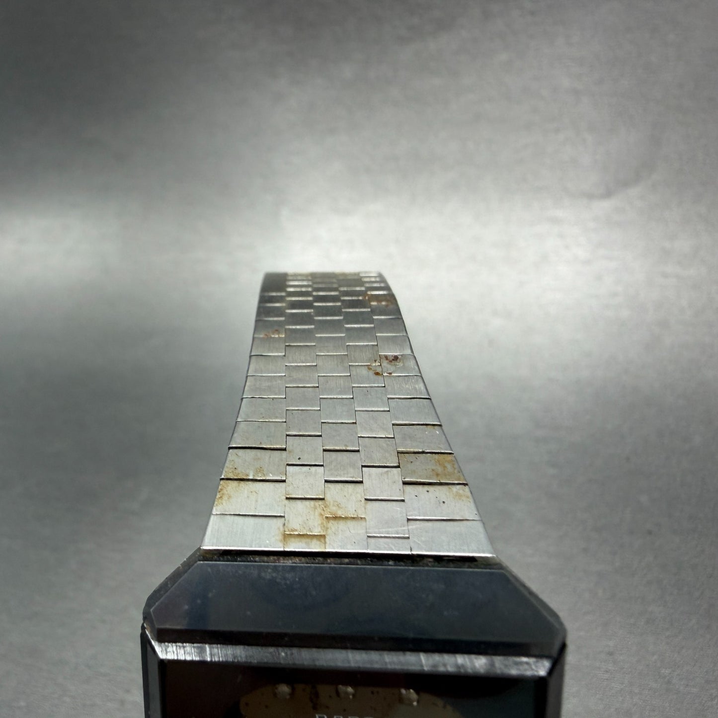 Rado Diastar Watch Men 30mm Silver Dial Tungsten Case Date Rectangle New Battery4