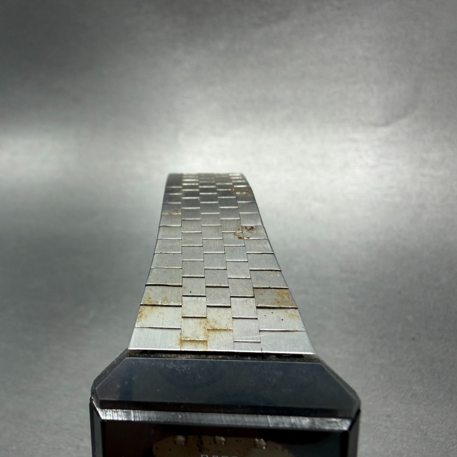 Rado Diastar Watch Men 30mm Silver Dial Tungsten Case Date Rectangle New Battery4