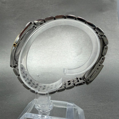 Seiko Watch Men 33mm Champagne Dial Two Tone Round 8J41-6030 New Battery Vintage6
