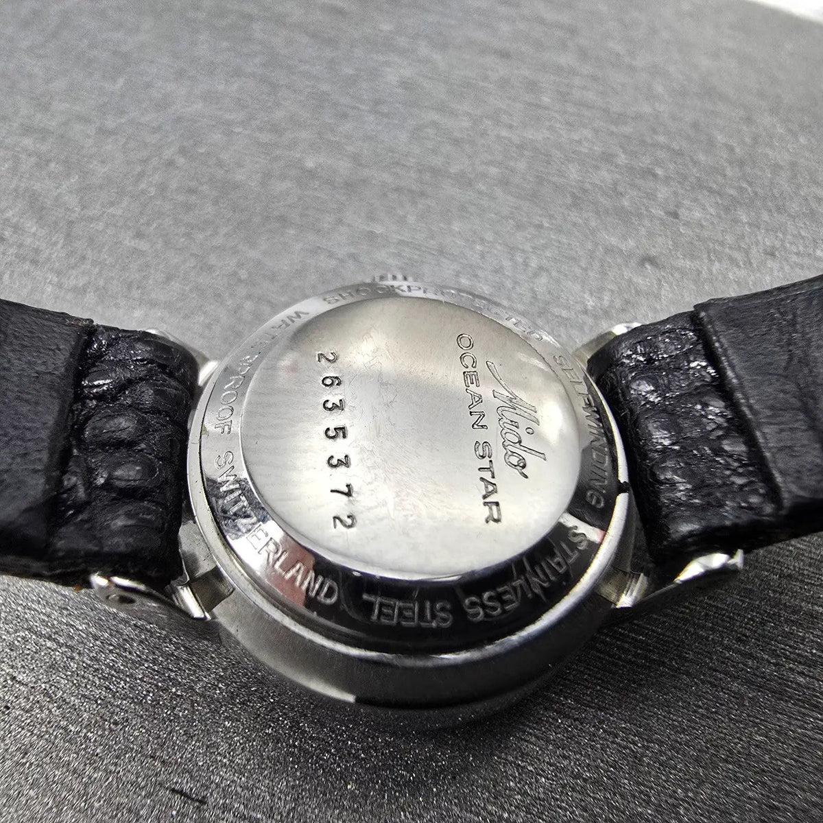 Mido Oceanstar Powerwind Watch Women 19mm Silver Dial Steel Automatic VTG Runs9