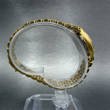 Bulova Watch Women 25mm White Dial Gold Tone Round 97T44 New Battery8