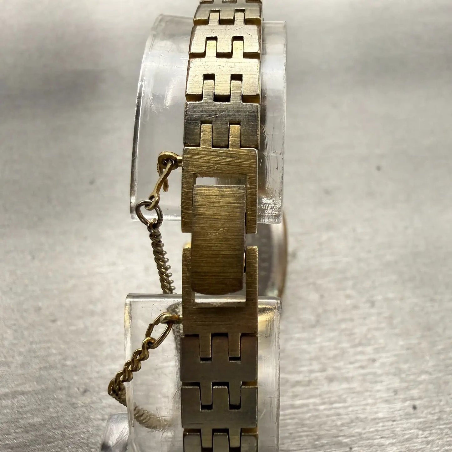 Seiko Watch Women 18mm Champagne Dial Gold Tone Rectangle 4700-3019 New Battery7