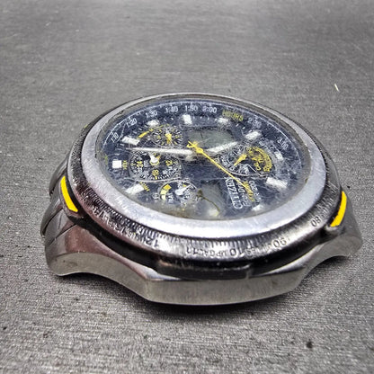 Citizen Eco-Drive Blue Angles Skyhawk Watch Men 44mm Blue Dial Silver Tone Runs3