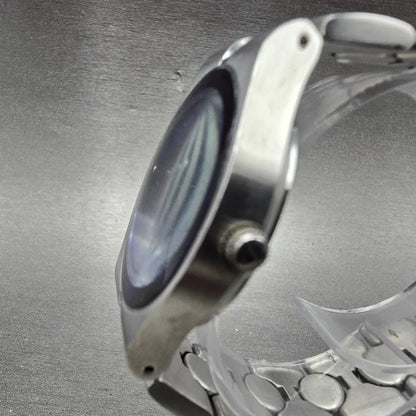 Fossil Arkitekt Watch Men 35mm Blue Dial Silver Tone Round FS-2710 New Battery2