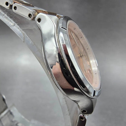Citizen Eco-Drive Xc Watch Women 25mm Rose Dial Two Tone Date Atomic Round PARTS4