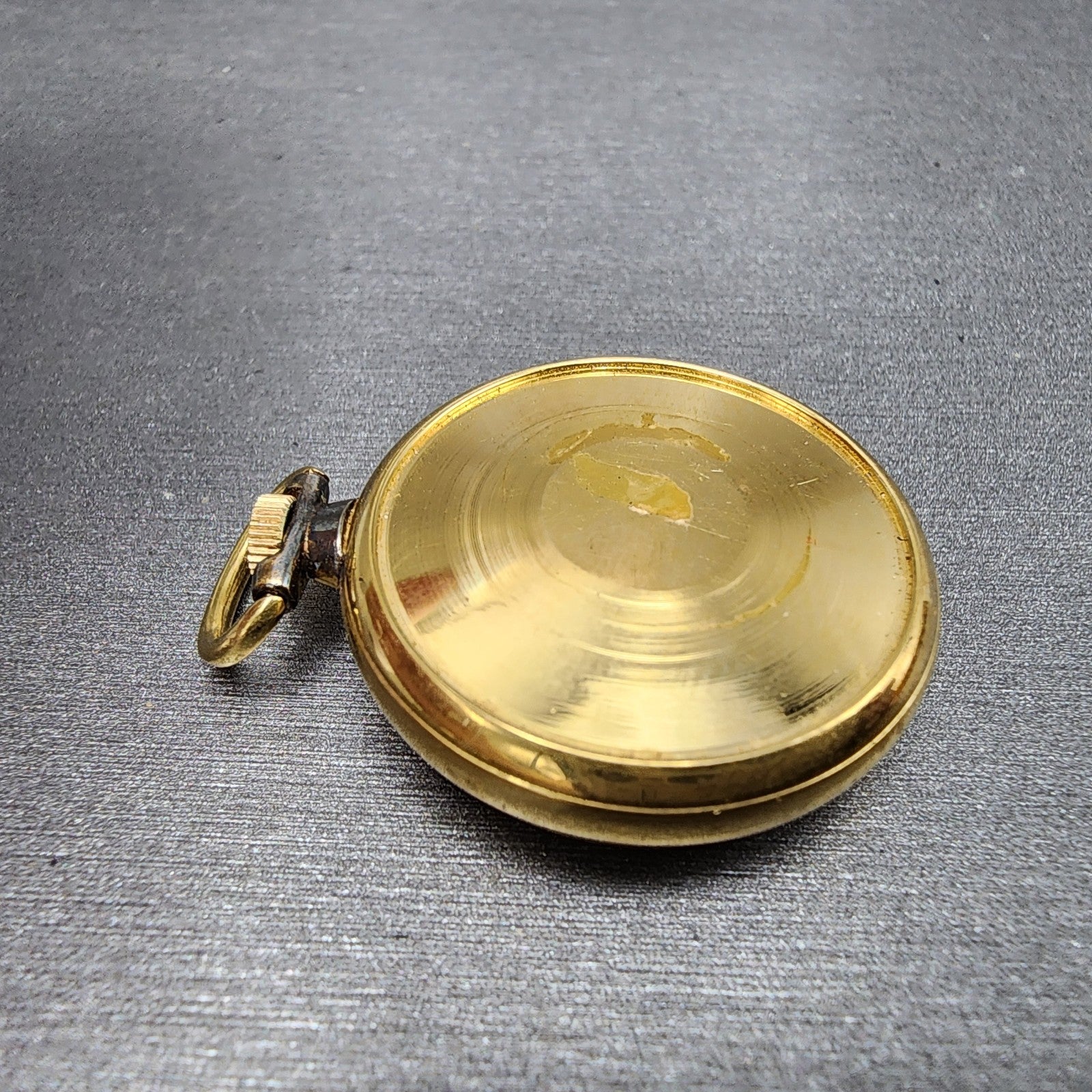 Citizen Pendant Watch Women 29mm Gold Dial Gold Tone Manual Wind Round Runs8