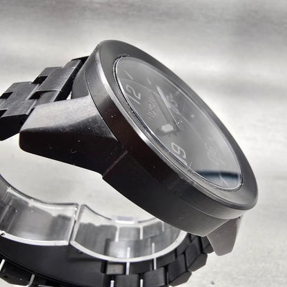 Nixon The Corporal Watch Men 48mm Black Dial Black Tone Round New Battery3