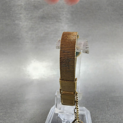Seiko Watch Women 15mm Champange Dial Gold Plated Oval 117020 Manual Wind Runs7