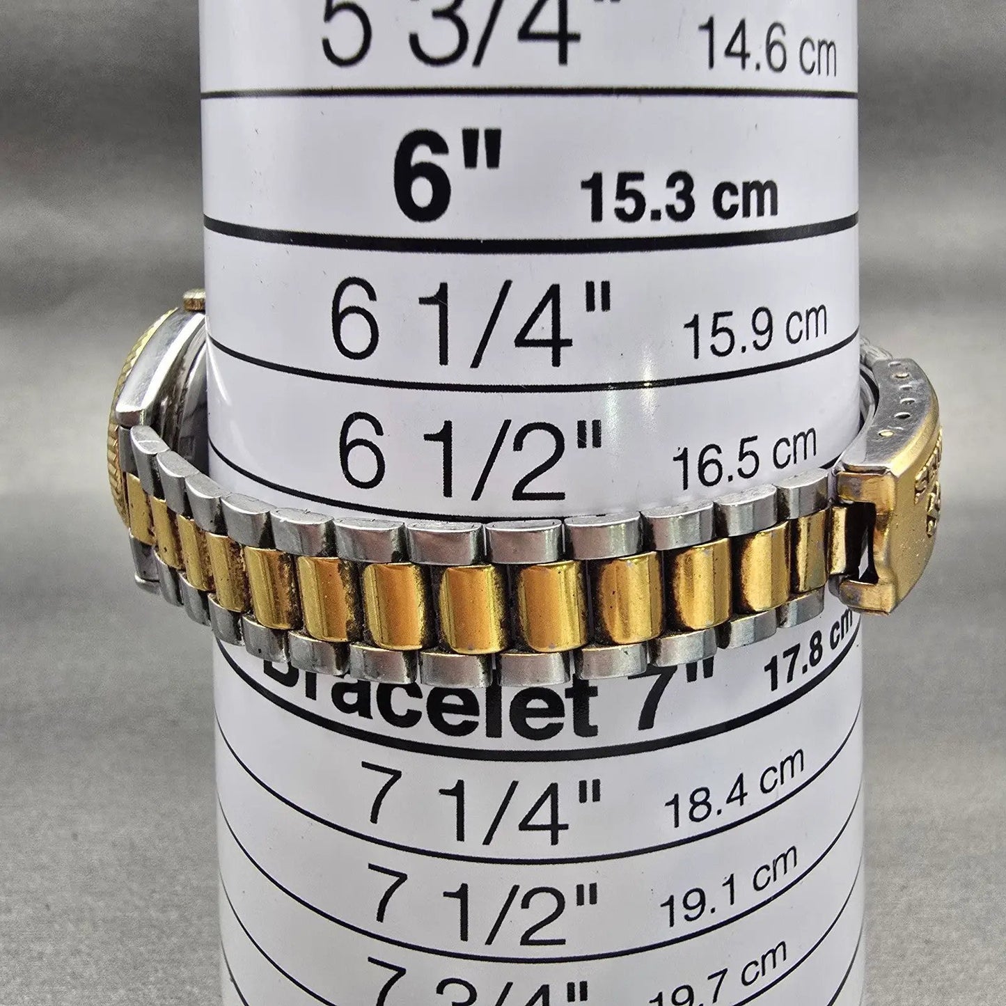 Seiko SQ Watch Women 24mm Silver Dial Two Tone Daydate Round 3E23-0A69 New Batt9