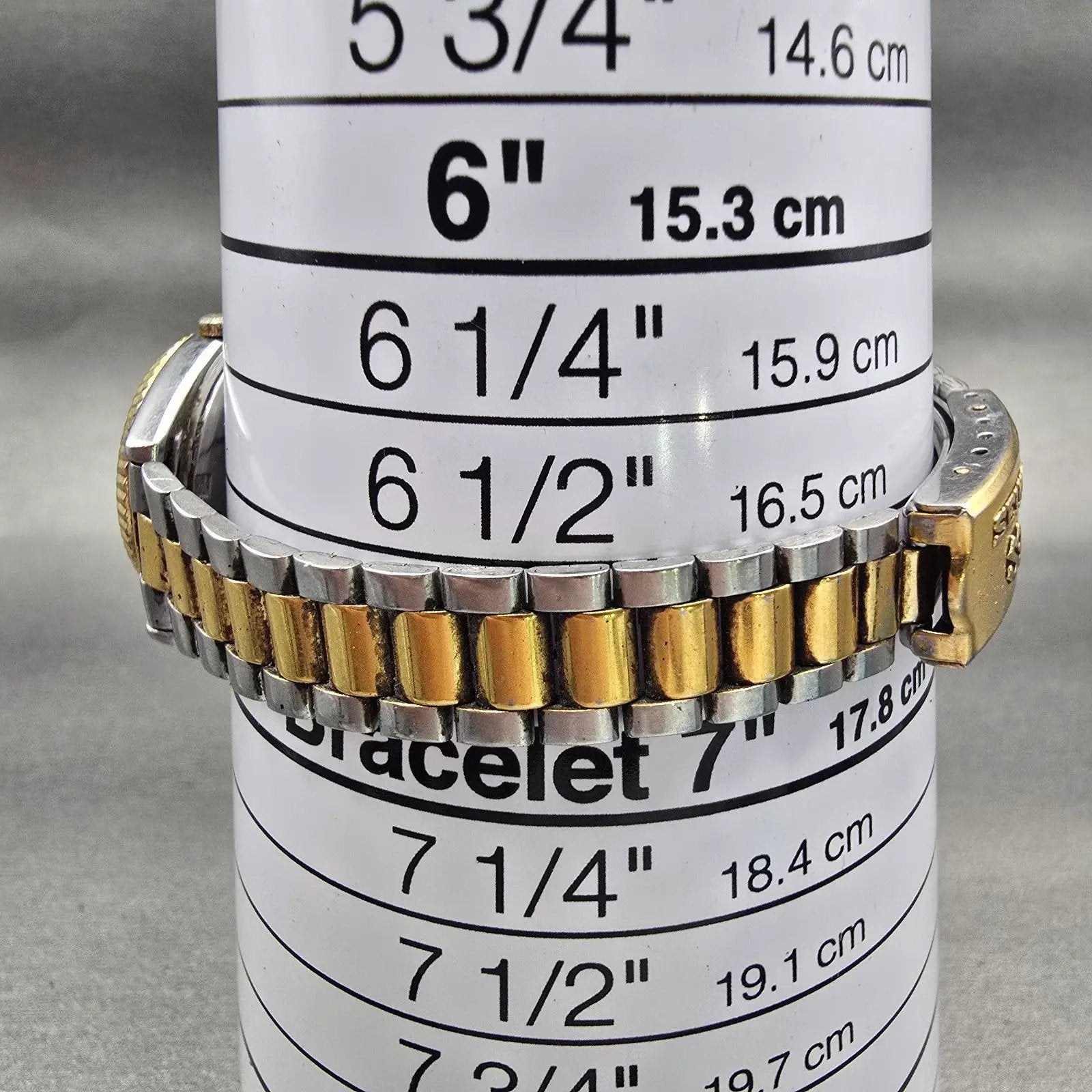 Seiko SQ Watch Women 24mm Silver Dial Two Tone Daydate Round 3E23-0A69 New Batt9