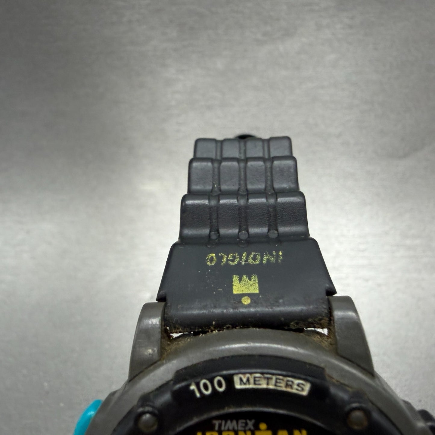 Timex Ironman Triathlon Watch Men 44mm Digital Black Chrono 100 lap READ! Newbat3