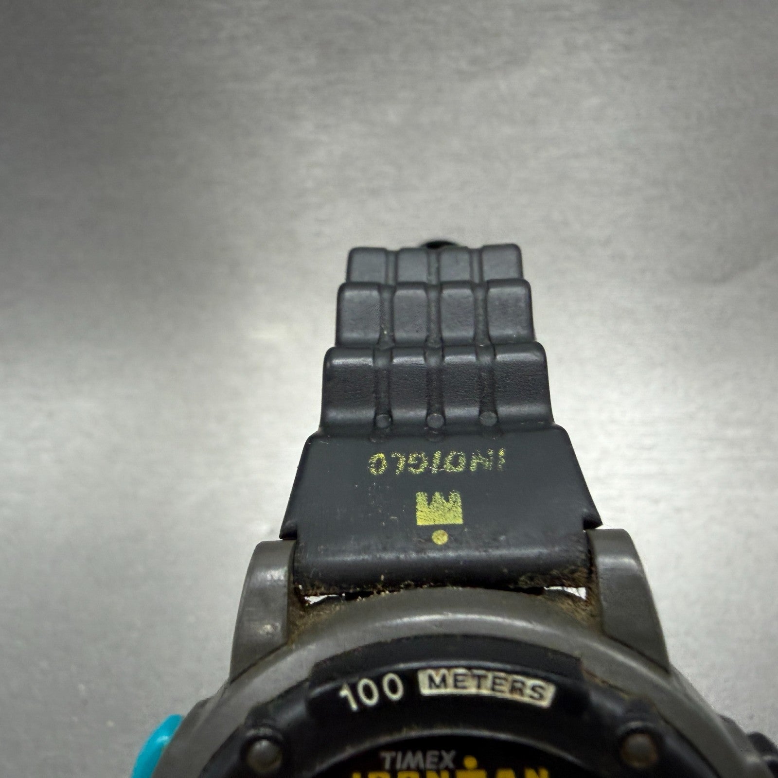 Timex Ironman Triathlon Watch Men 44mm Digital Black Chrono 100 lap READ! Newbat3
