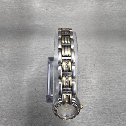 Citizen Eco-Drive Watch Women 18mm MOP Dial Gemmed Oval B023-S019214 Works4