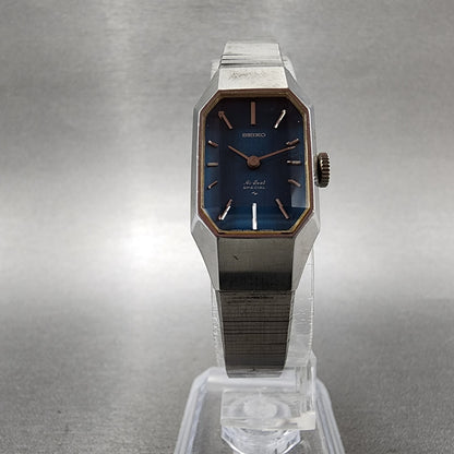 Seiko Special Watch Women 18mm Blue Dial Silver Tone Manual 11207030 Runs5