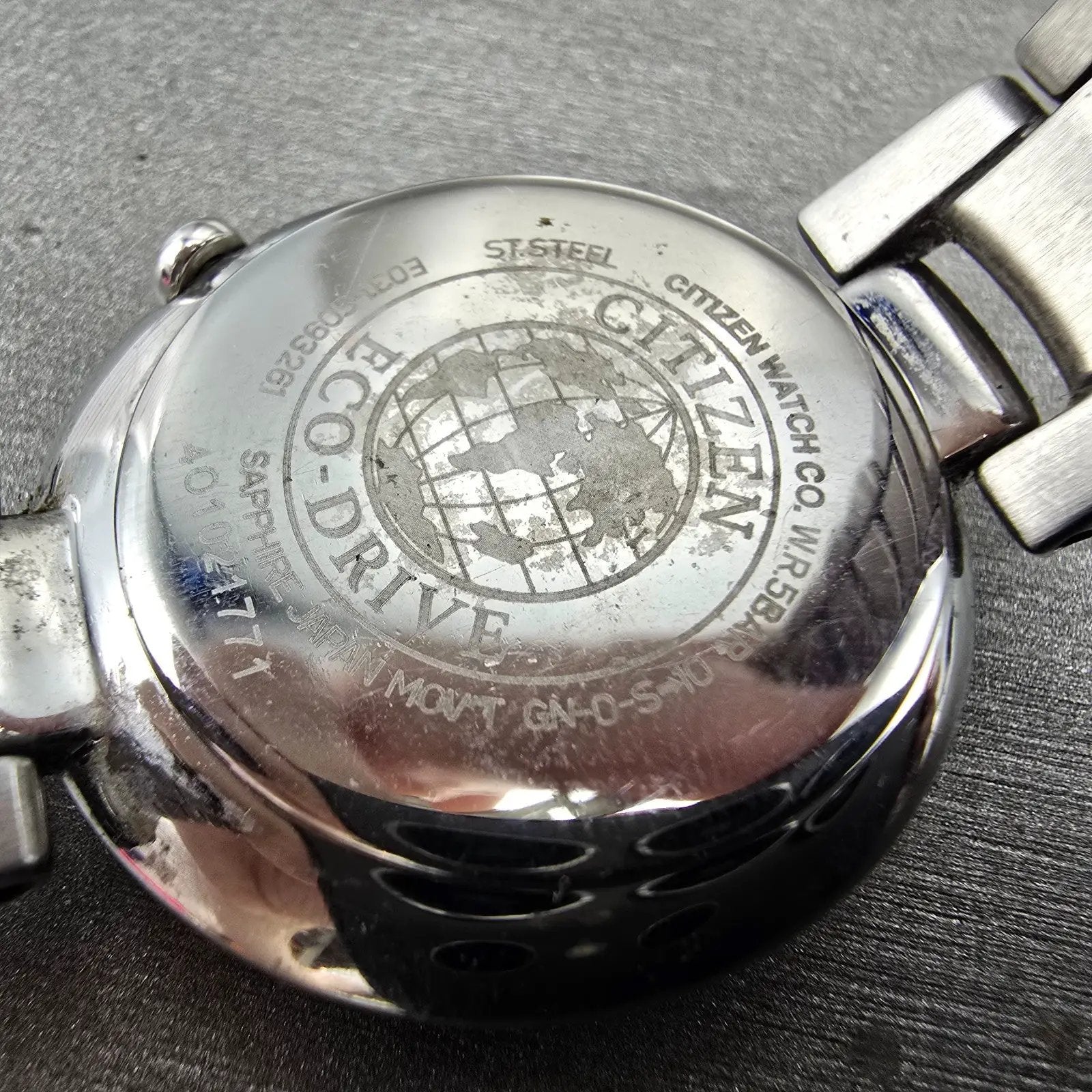 Citizen Eco-Drive Sunrise Watch Women 30mm MOP Dial Silver Tone EM0330-55D Runs11