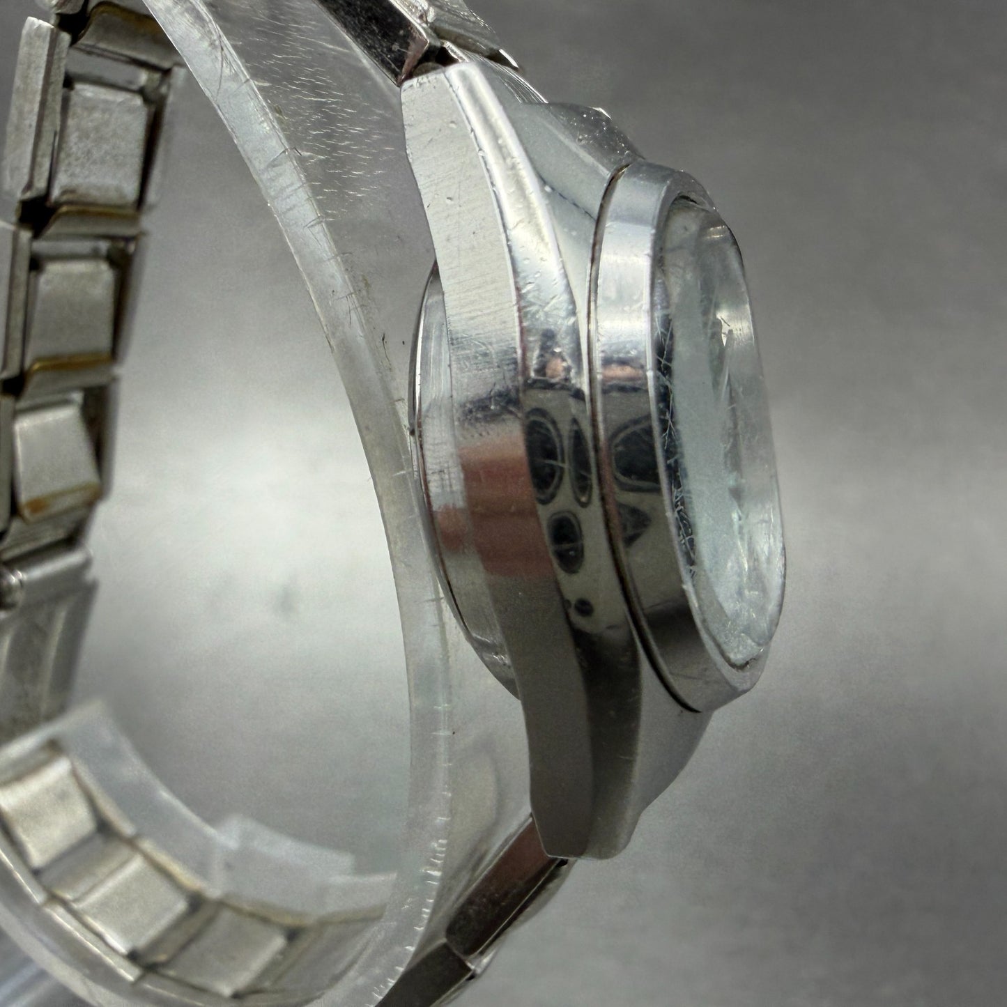 Seiko Automatic Watch Women 25mm Green Dial Silver Tone Daydate 2206-0610 Runs3