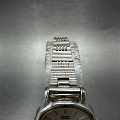 Seiko Watch Women 23mm Silver Dial Silver Tone Round 3421-5190 New Battery4