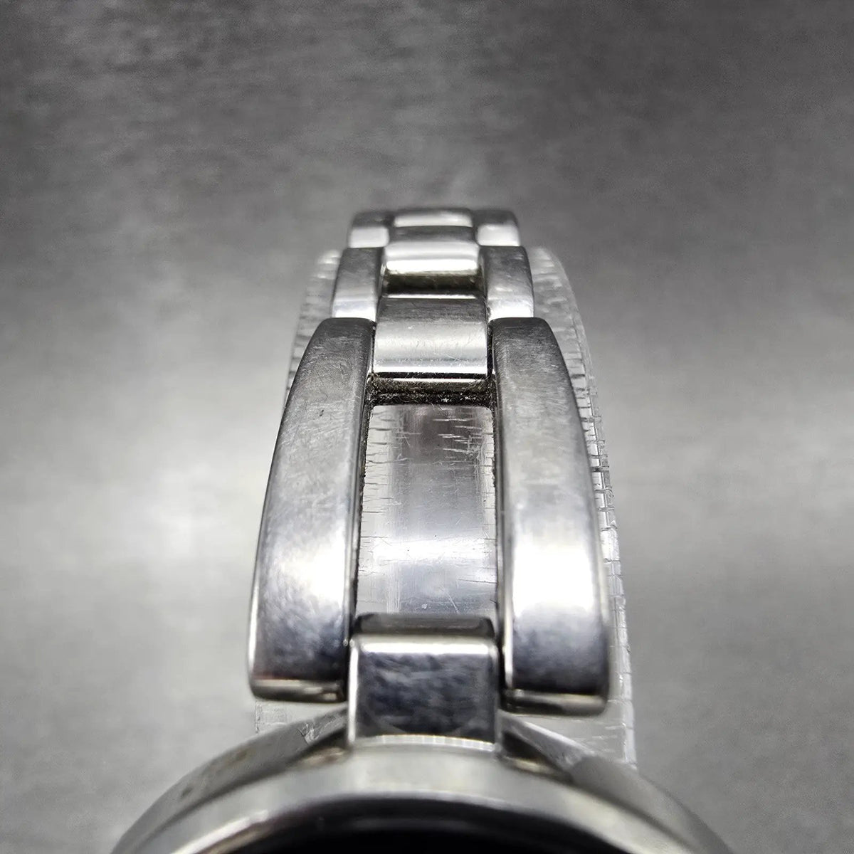 Citizen Axiom Eco-Drive Watch Women 28mm Black Dial Steel Round EM0636-55F Runs4