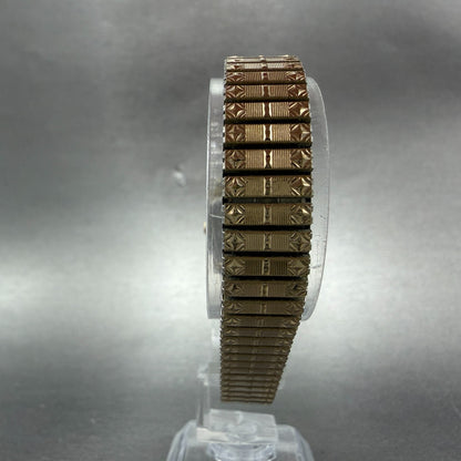 Orient Watch Women 19mm Gold Dial Gold Tone Oval A054960-20 New Battery7