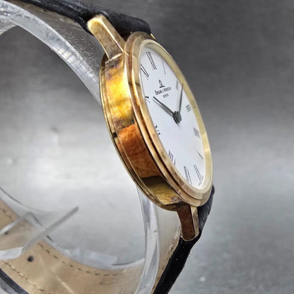 Baume & Mercier Classima Watch Women  24mm White Dial 14K Gold Round New Battery4