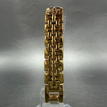 Seiko Tank Watch Women 13mm MOP Dial Gold Tone Rectangle 2E20-7279 New Battery7