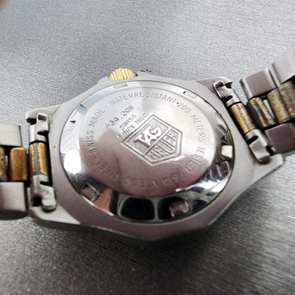Tag Heuer Professional Dive Watch Women 28mm Gray Dial Two Tone Date New Battery9
