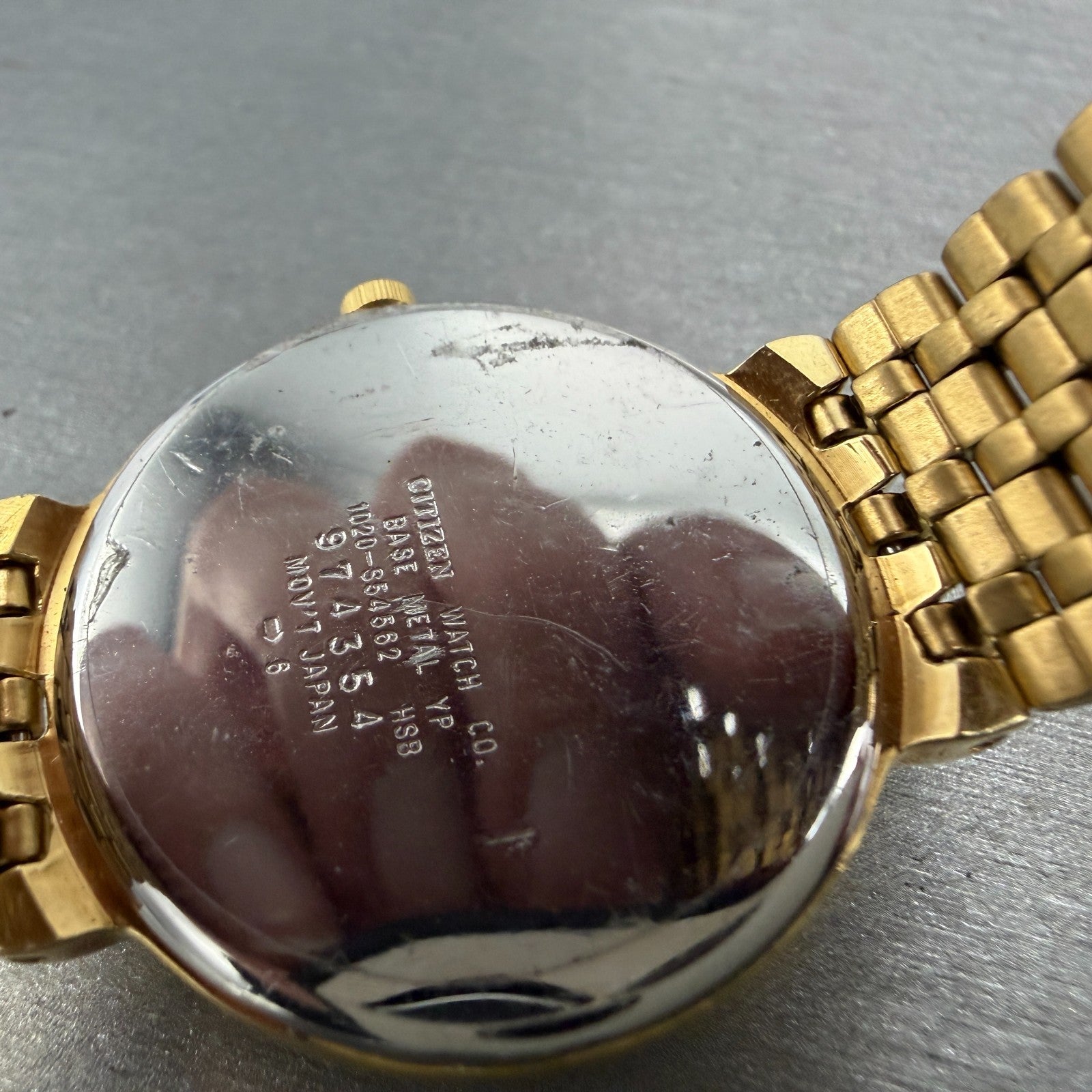 Citizen Watch Men 32mm Champagne Dial Gold Tone Round 1020-S54562 New Battery9