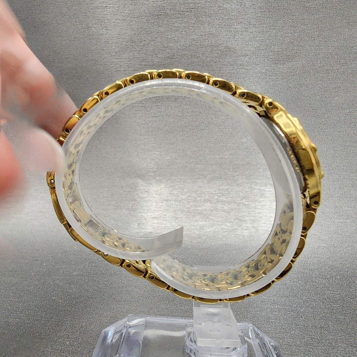 VTG Seiko Watch Women 23mm Champagne Dial Gold Tone Round 1N010019 New Battery7
