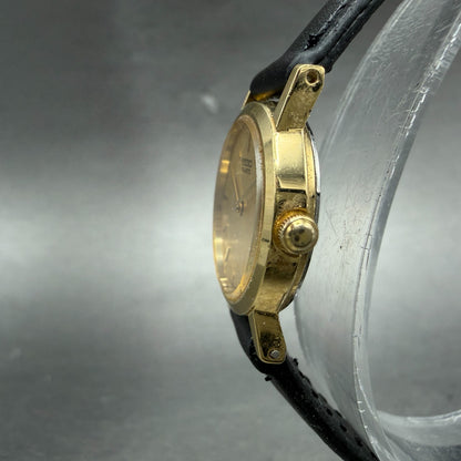 Seiko Watch Women 20mm Champagne Dial Gold Tone Round 2P20-0A10 New Battery2