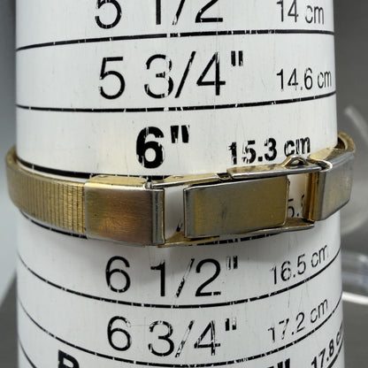 Seiko Watch Women 17mm Champagne Dial Gold Tone Round 5421-0039 New Battery XF10
