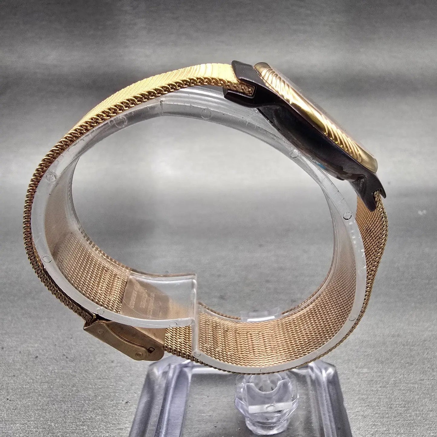 Skagen Denmark Watch Women 27mm Brown MOP Dial Gold Tone Date 880LRDR New Batt8