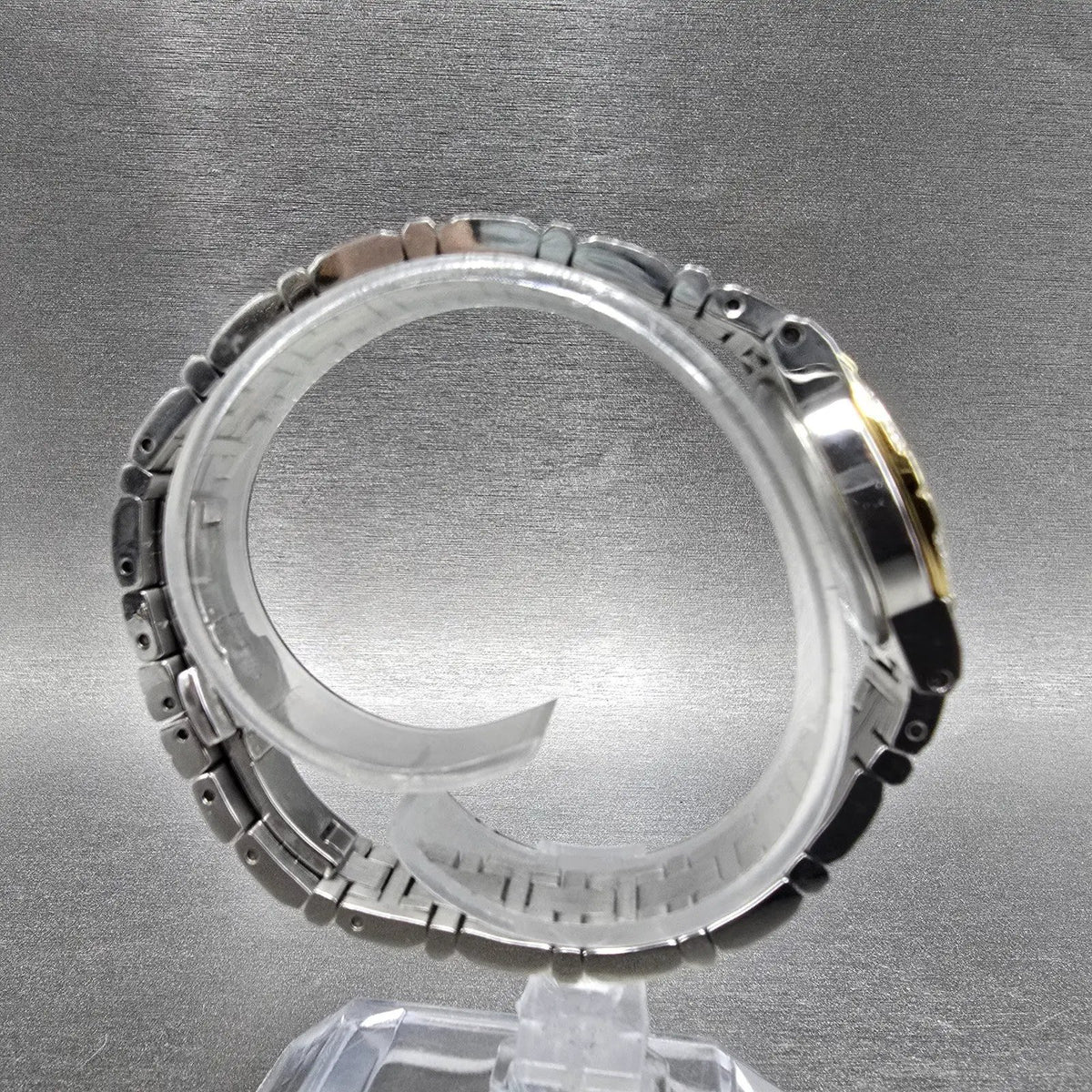 Citizen Eco-Drive Elektra Watch Women 24mm MOP Dial Two Tone Diamonds Round Runs8