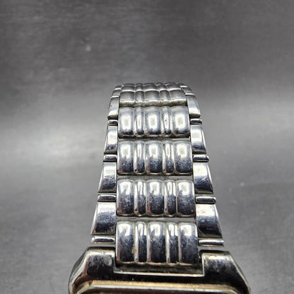 Seiko Tank Watch Men 27mm Silver Dial Two Tone Rectangle V701-5K90 PARTS Vintage5