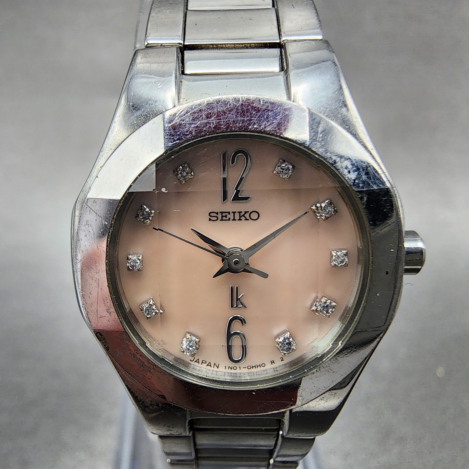 Seiko Lukia Watch Women 22mm MOP Dial Steel Round 1N010CA0 New Battery1