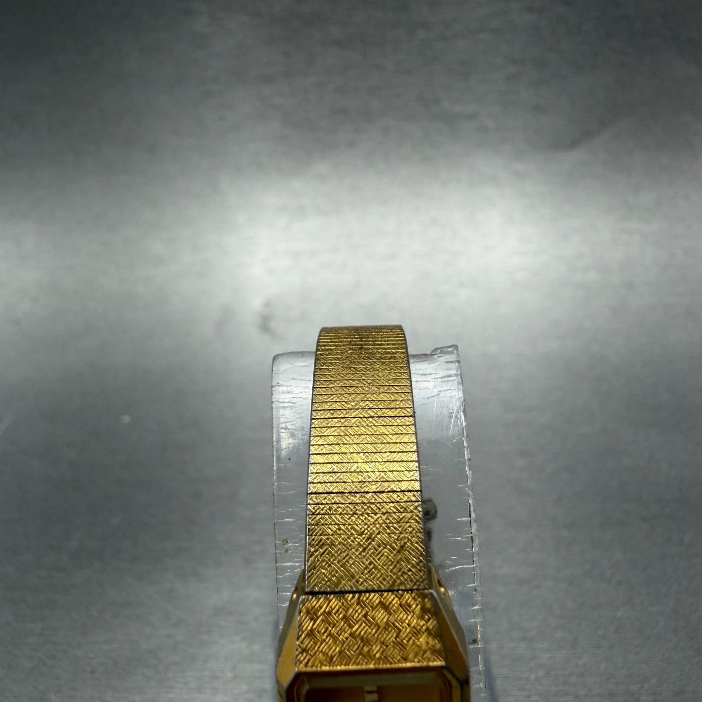 Citizen CQ Tank Watch Women 13mm Gold Dial Gold Tone 2250-223373 New Battery AB4