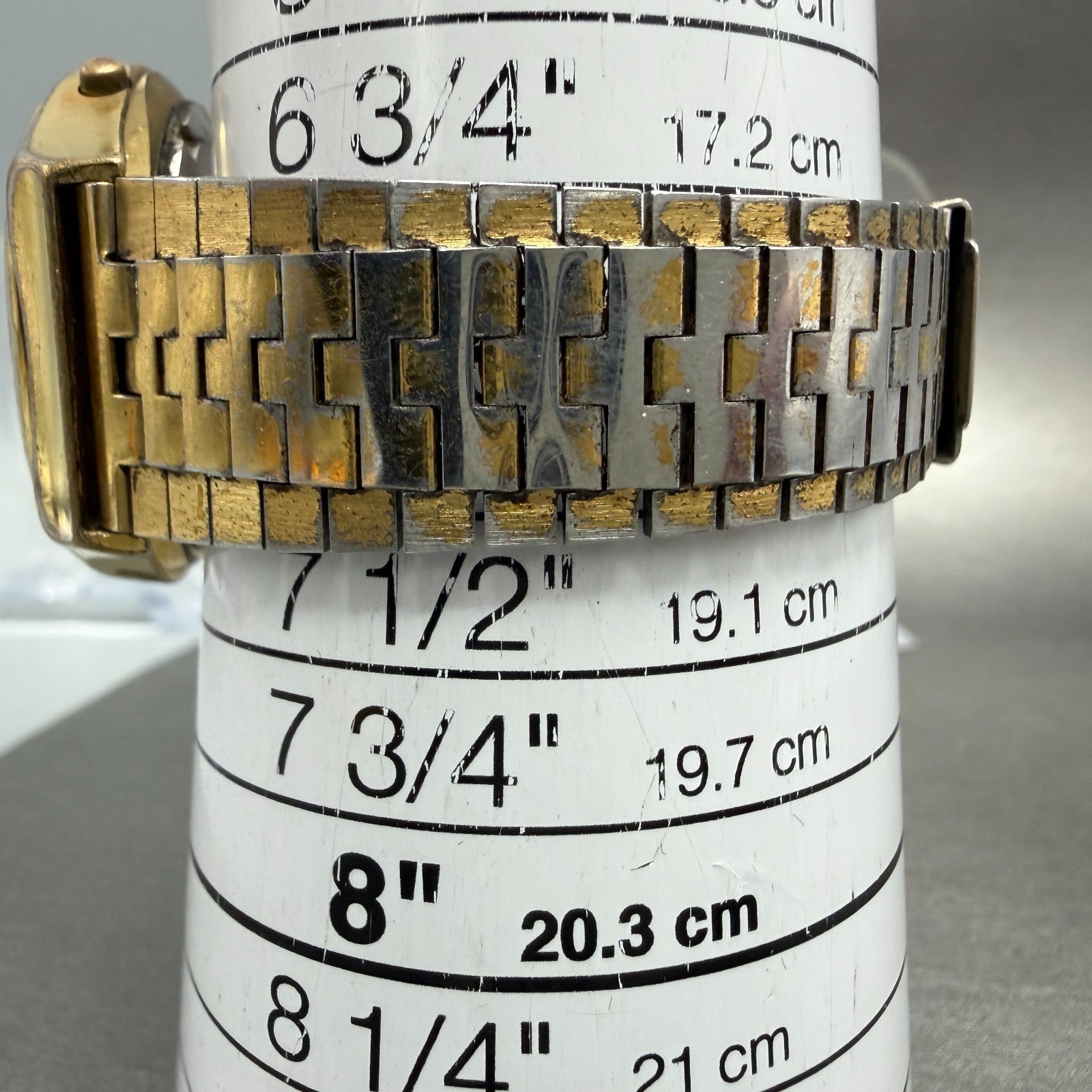 Bulova Digital Watch Men 37mm LCD Gold Tone Daydate Round Vintage N7 PARTS11