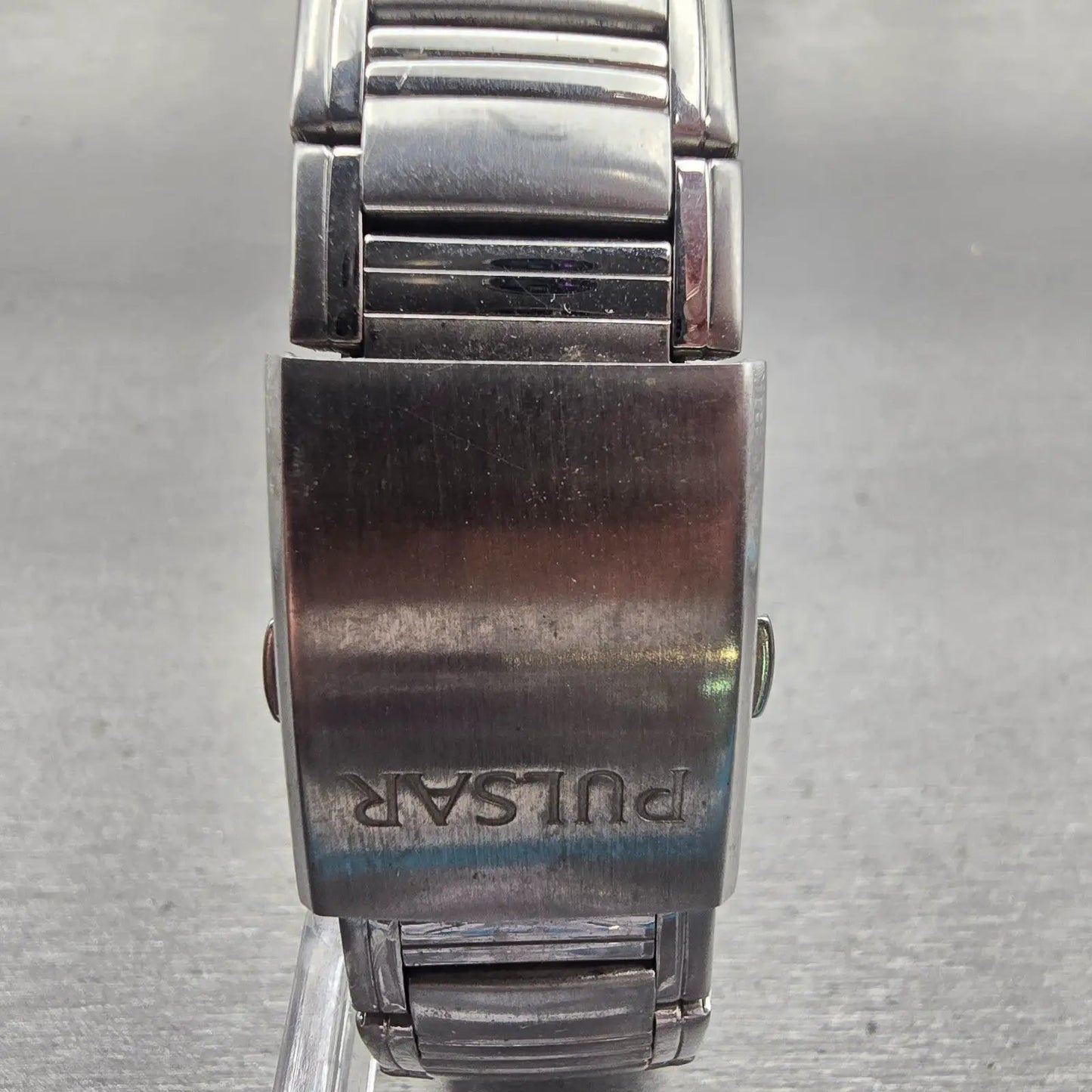 Seiko Pulsar Watch Men 36mm Blue Dial Silver Tone Round VD78-X003 New Battery7