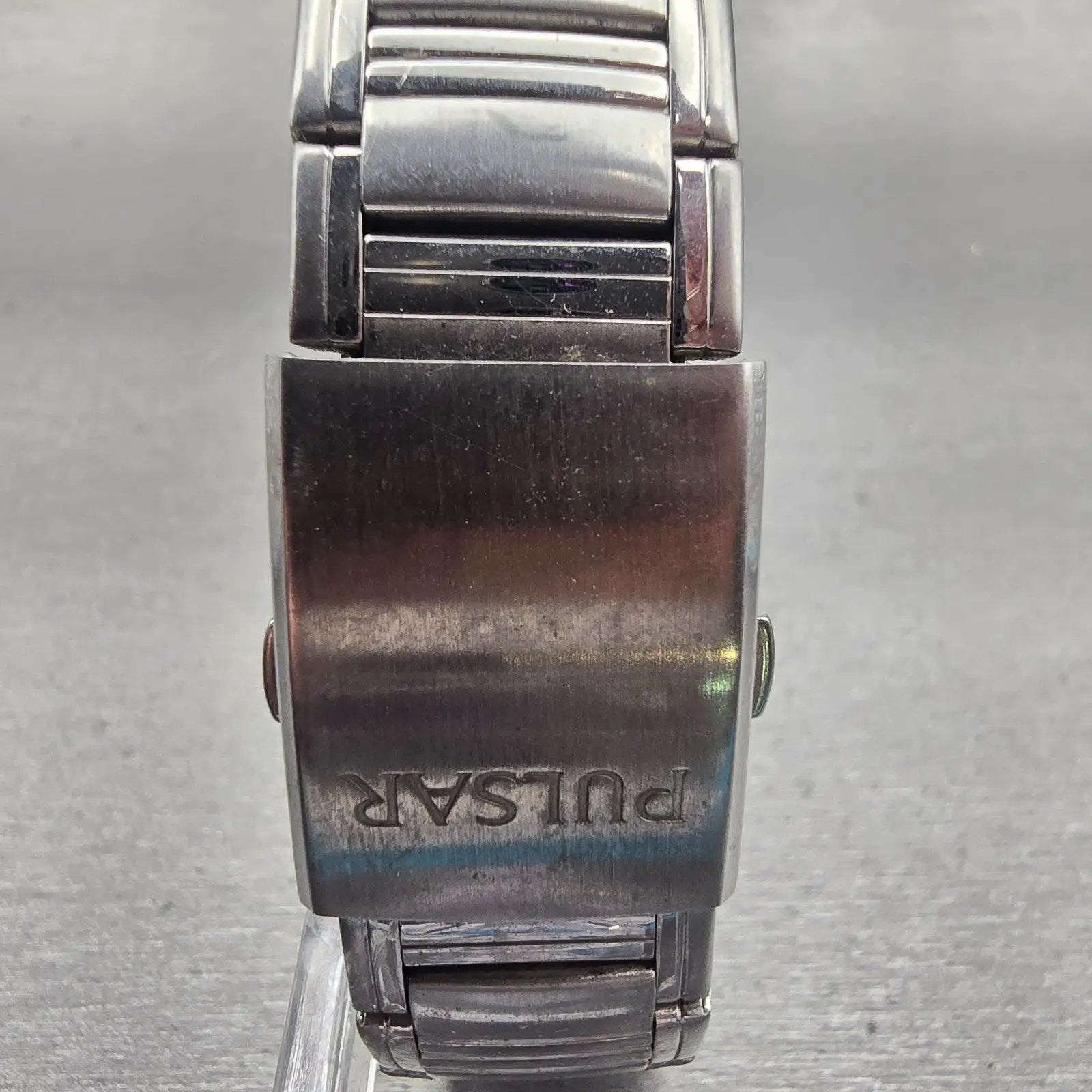 Seiko Pulsar Watch Men 36mm Blue Dial Silver Tone Round VD78-X003 New Battery7