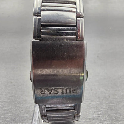 Seiko Pulsar Watch Men 36mm Blue Dial Silver Tone Round VD78-X003 New Battery7