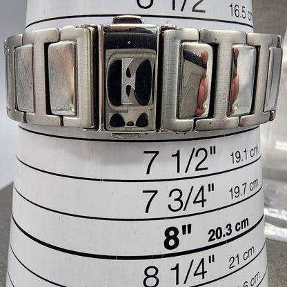 Technos 1900 Watch Men 41mm White Dial Steel Octagon T2591 New Battery