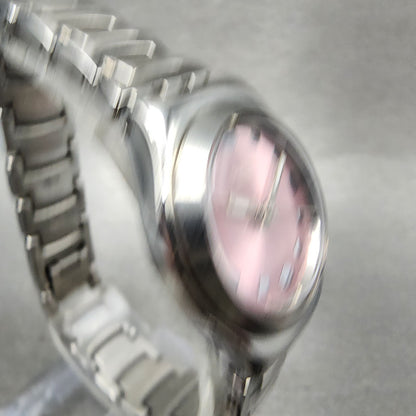 Swatch irony Untreated Watch Women 25mm Pink Dial Silver Tone Round New Battery3