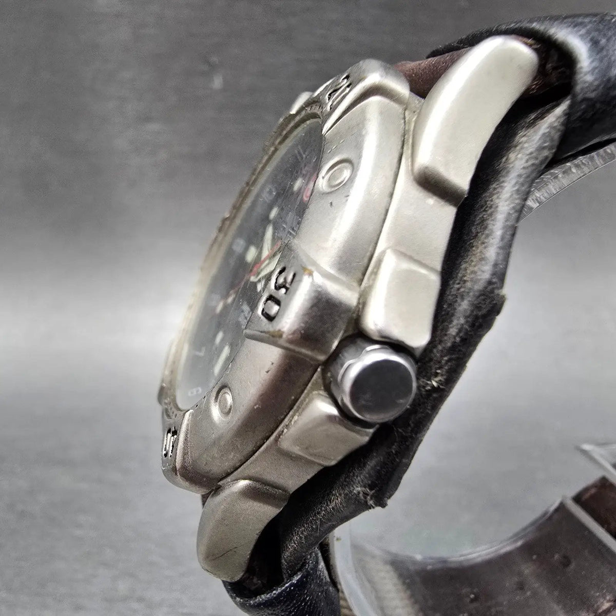 Wenger SAK Dive Watch Men 38mm Blue Dial Steel Daydate 096.0655 PARTS3