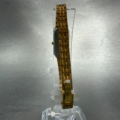 Citizen CQ Tank Watch Women 13mm Black Dial Gold Tone 5421-618523 New Battery7