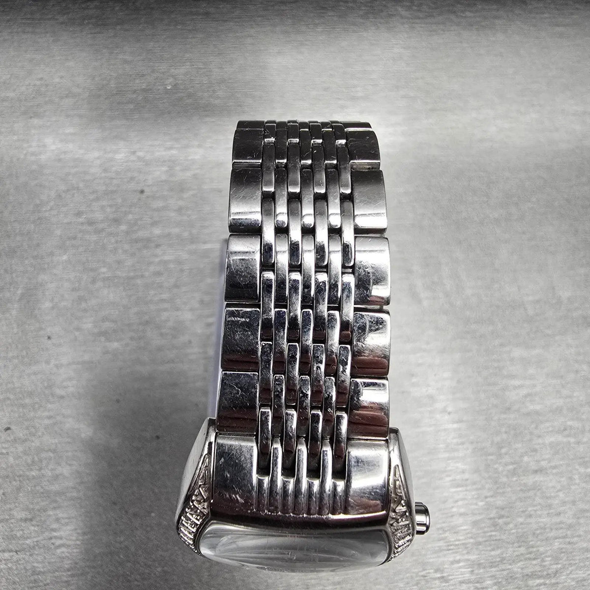 Bulova Watch Women 30mm MOP Dial Silver Tone Gemmed Tonneau 96R50 New Battery4
