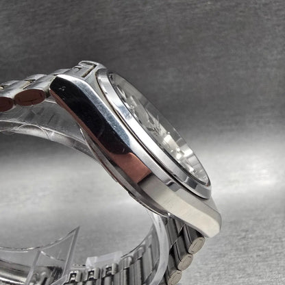 Seiko SilverWave Watch Men 36mm Silver Dial Silver Tone Daydate 8229-8000 NewBat3