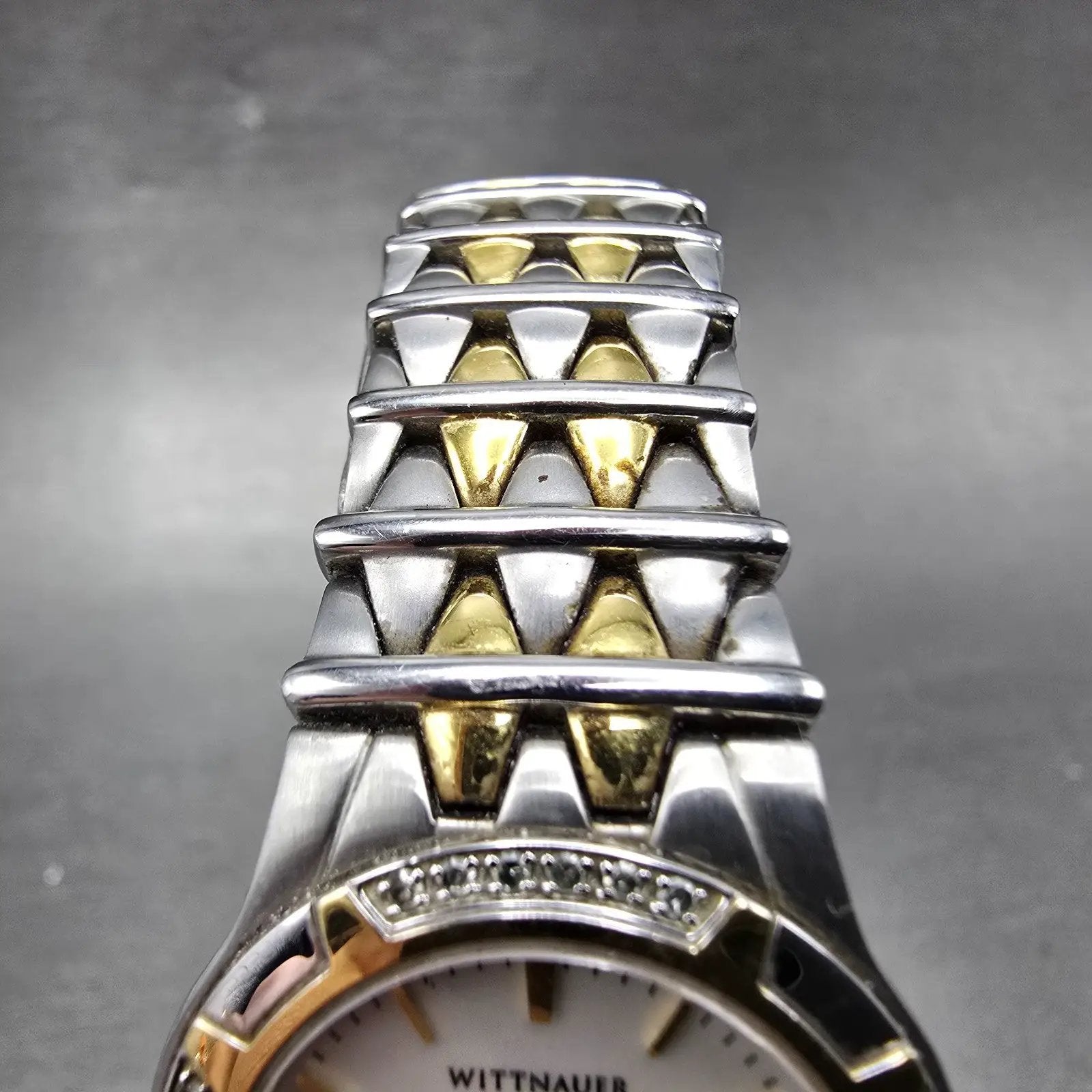 Wittnauer Watch Women 25mm White Dial Silver Tone Round 12R05 New Battery5
