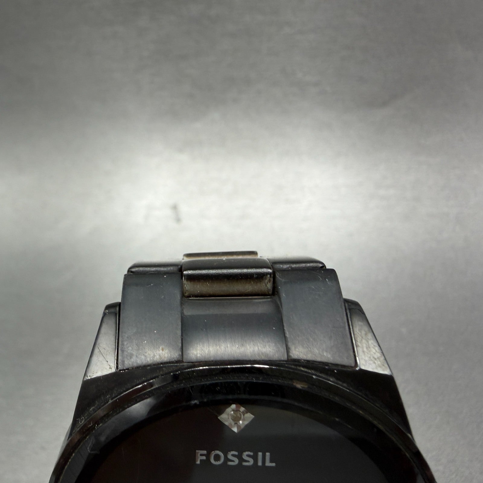 Fossil Watch Men 43mm Black Dial Black Tone Round FS4482 New Battery4