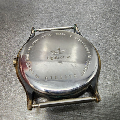Citizen Light House Watch Men 31mm White Dial Gold Tone Round 6031G04223 NewBat7